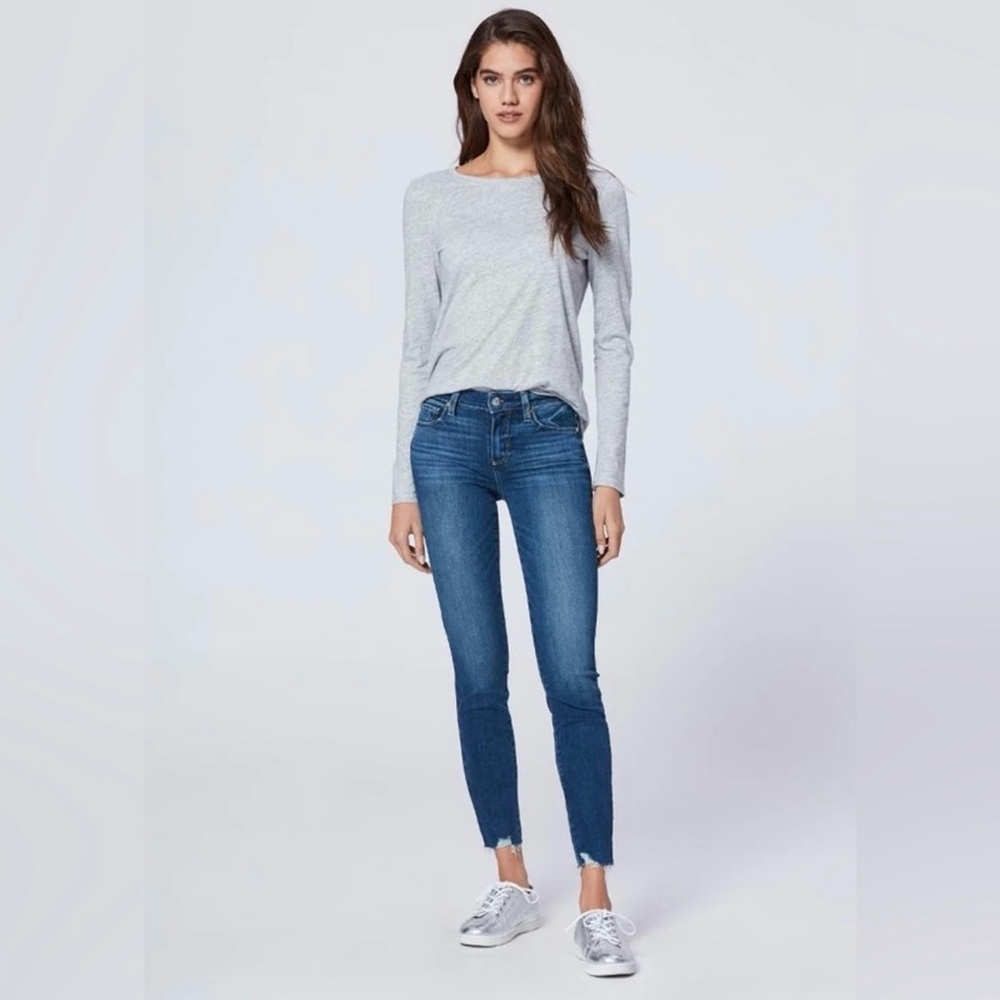 Paige distressed verdugo ankle jeans